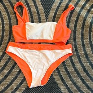 UpWest Orange and Light Pink Bikini Set